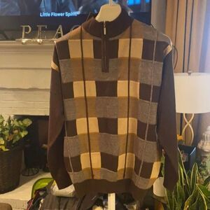 Steve Harvey Pullover Sweater XXL shirt brown  tan